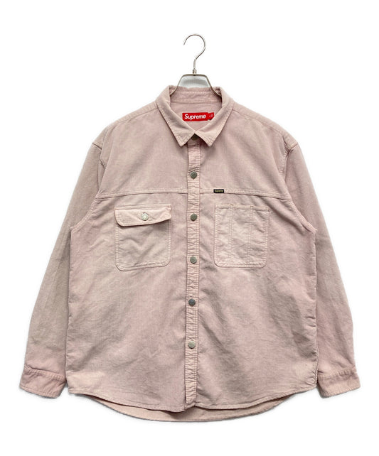 [Pre-owned] SUPREME Washed Corduroy Shirt Long Sleeve Shirt Shirt