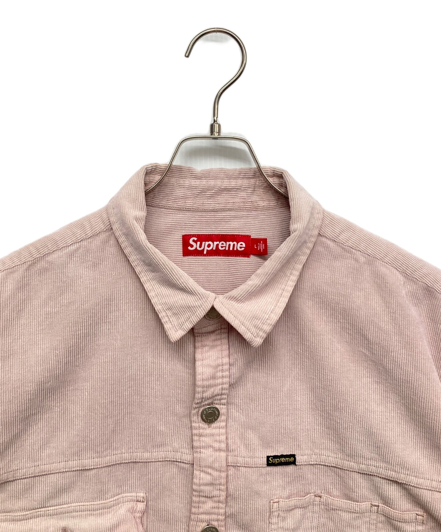 [Pre-owned] SUPREME Washed Corduroy Shirt Long Sleeve Shirt Shirt