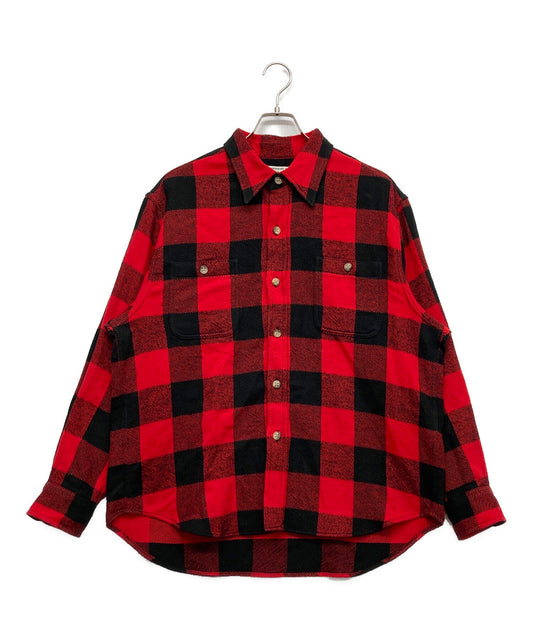 [Pre-owned] WACKO MARIA BLOCK CHECK FLANNEL SHIRT Long Sleeve Shirt Check Shirt Shirt