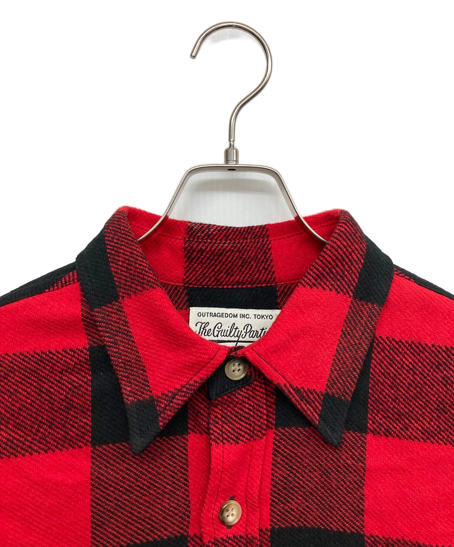 [Pre-owned] WACKO MARIA BLOCK CHECK FLANNEL SHIRT Long Sleeve Shirt Check Shirt Shirt