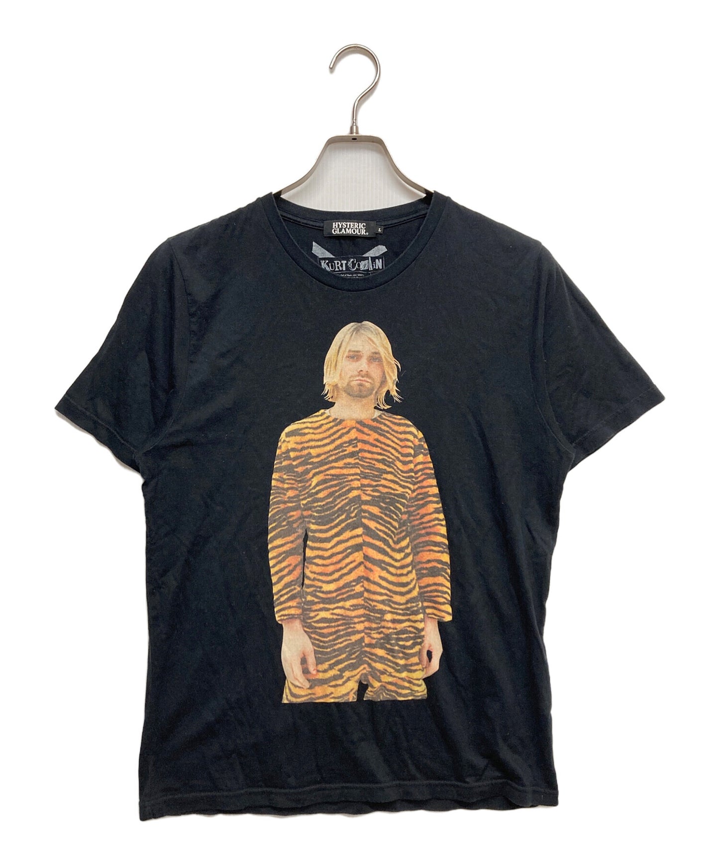 [Pre-owned] Hysteric Glamour Kurt Cobain Double-Sided Print T-Shirt, Short-Sleeve T-Shirt, Knit Top, Knit Top 4CT-5193