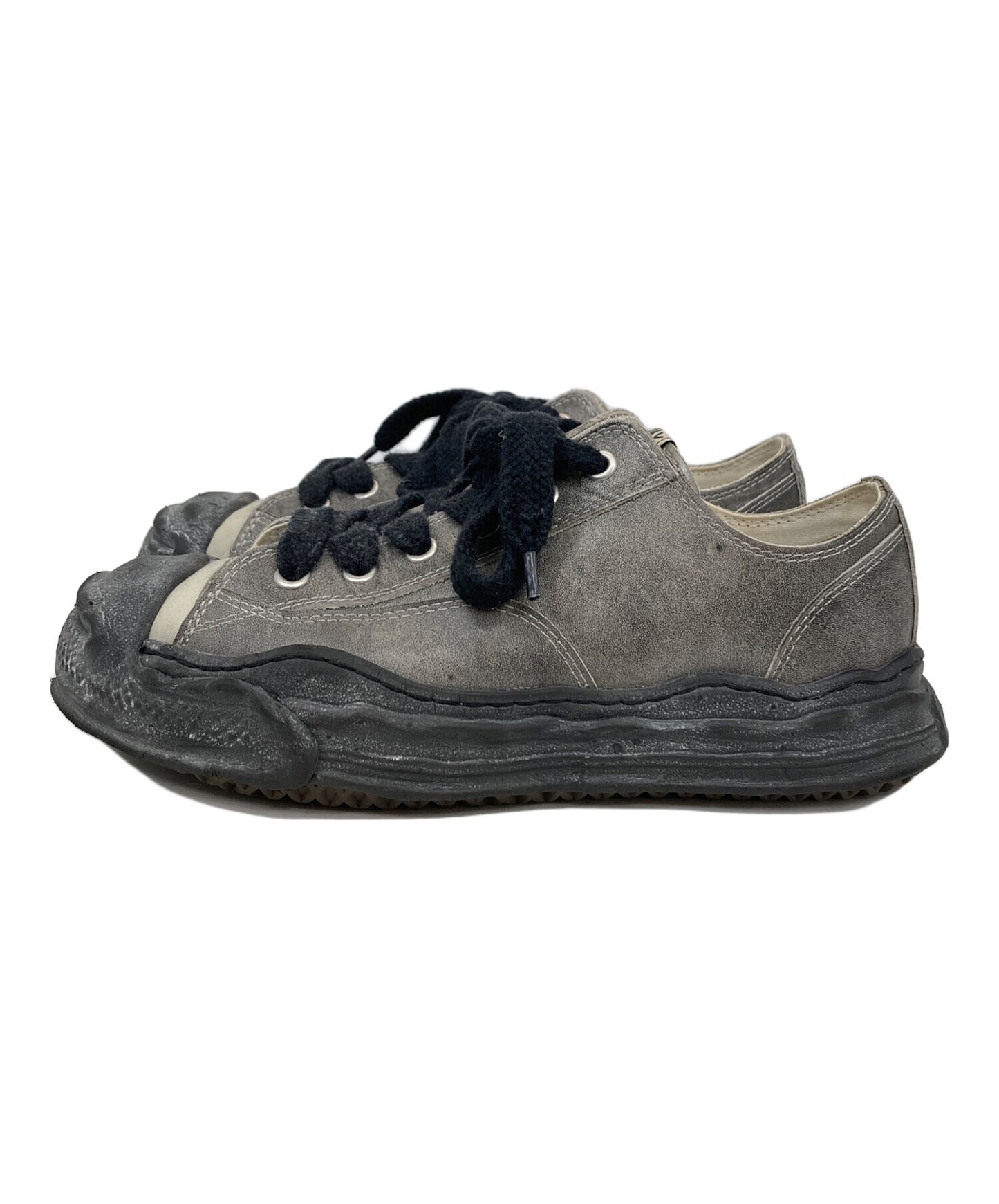 [Pre-owned] Maison MIHARA YASUHIRO HANK OG Sole Silicon Coating Canvas Low-top Sneaker HANK OG Sole Silicon Coating Canvas Low-top Sneaker Sneakers Shoes A12FW726