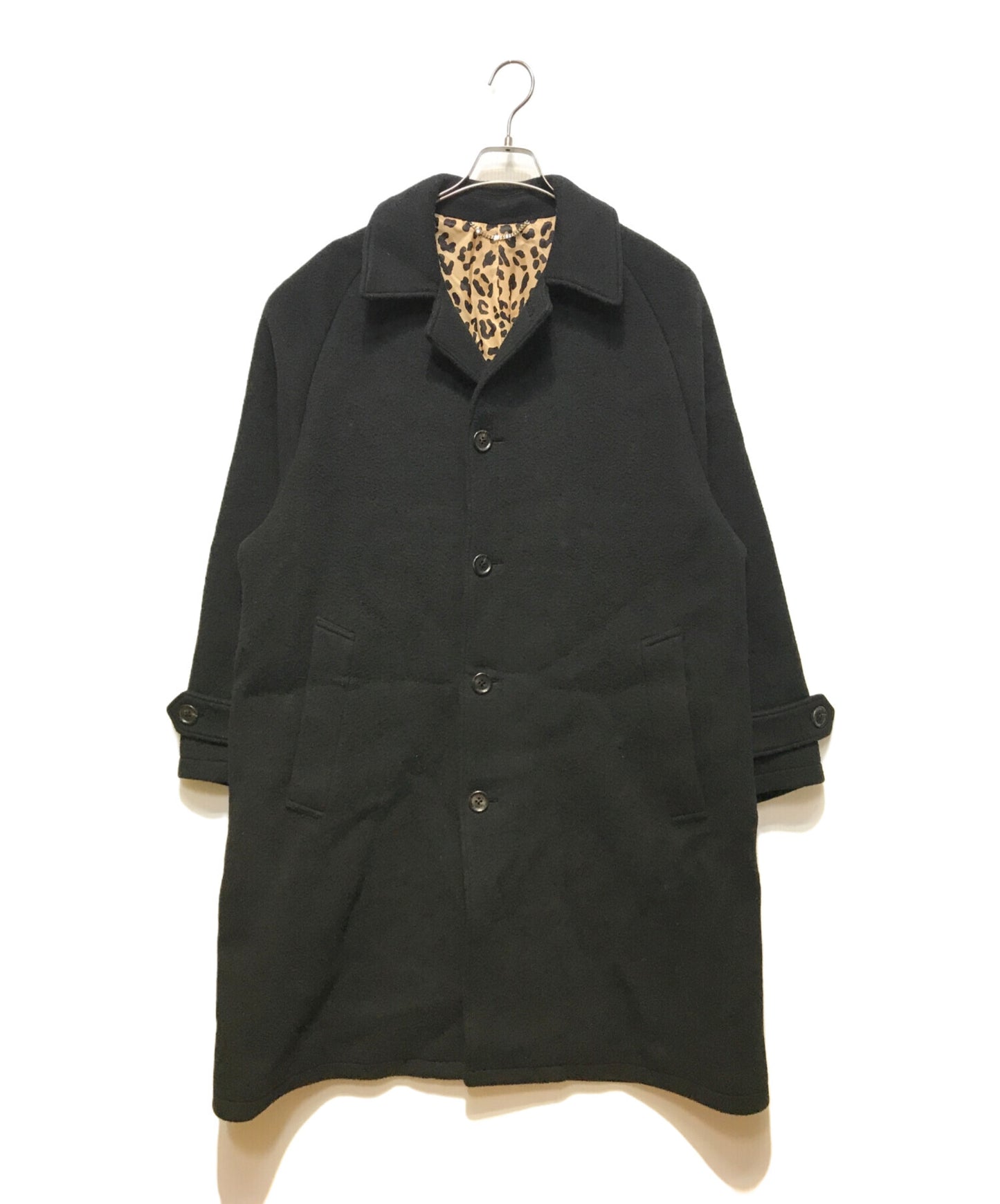 [Pre-owned] WACKO MARIA Leopard Lined Ball Collar Coat