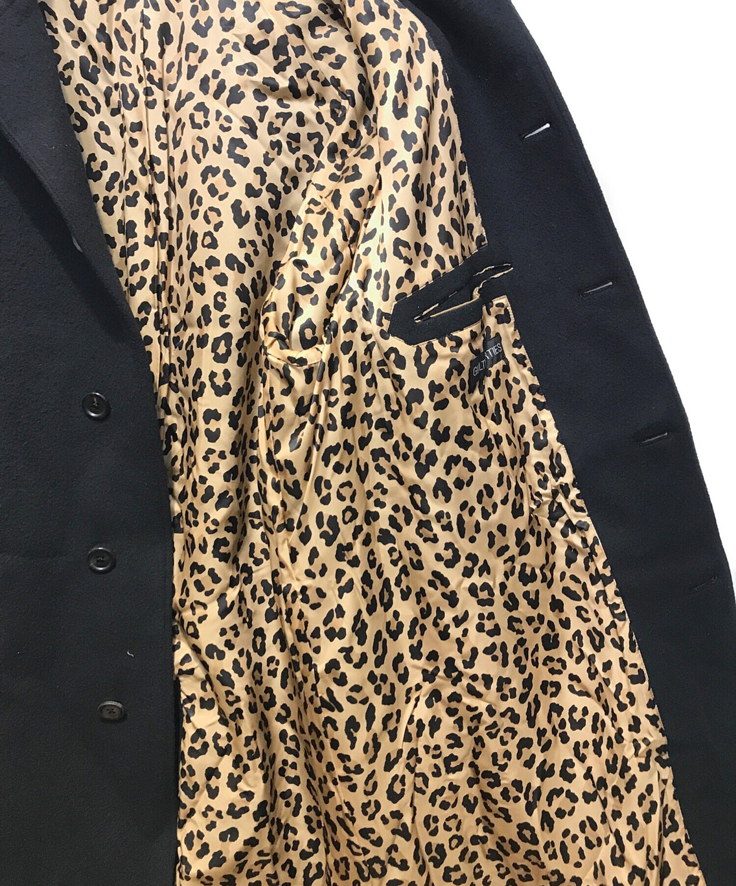 [Pre-owned] WACKO MARIA Leopard Lined Ball Collar Coat