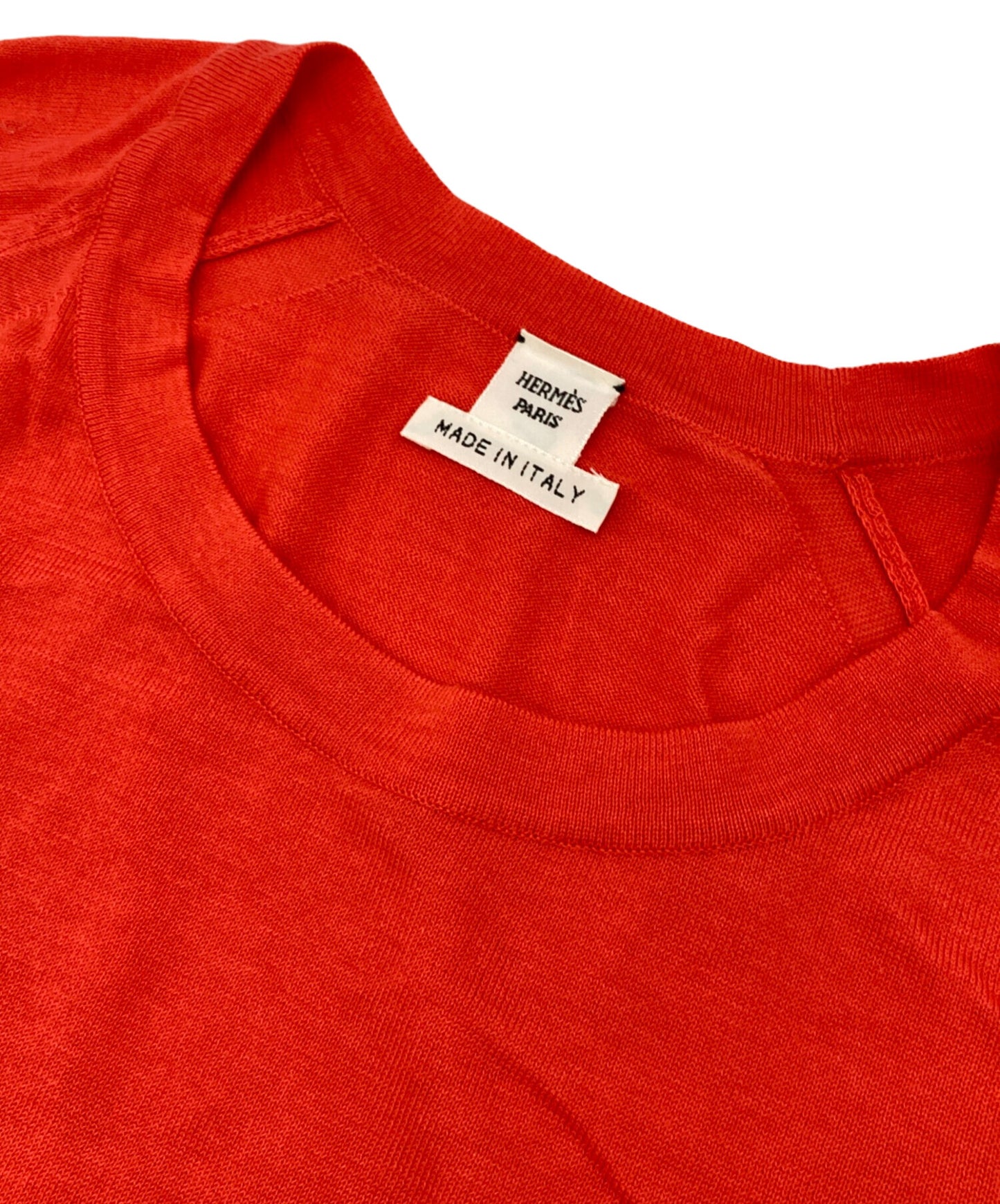 [Pre-owned] HERMES Cap Sleeve Logo Knit