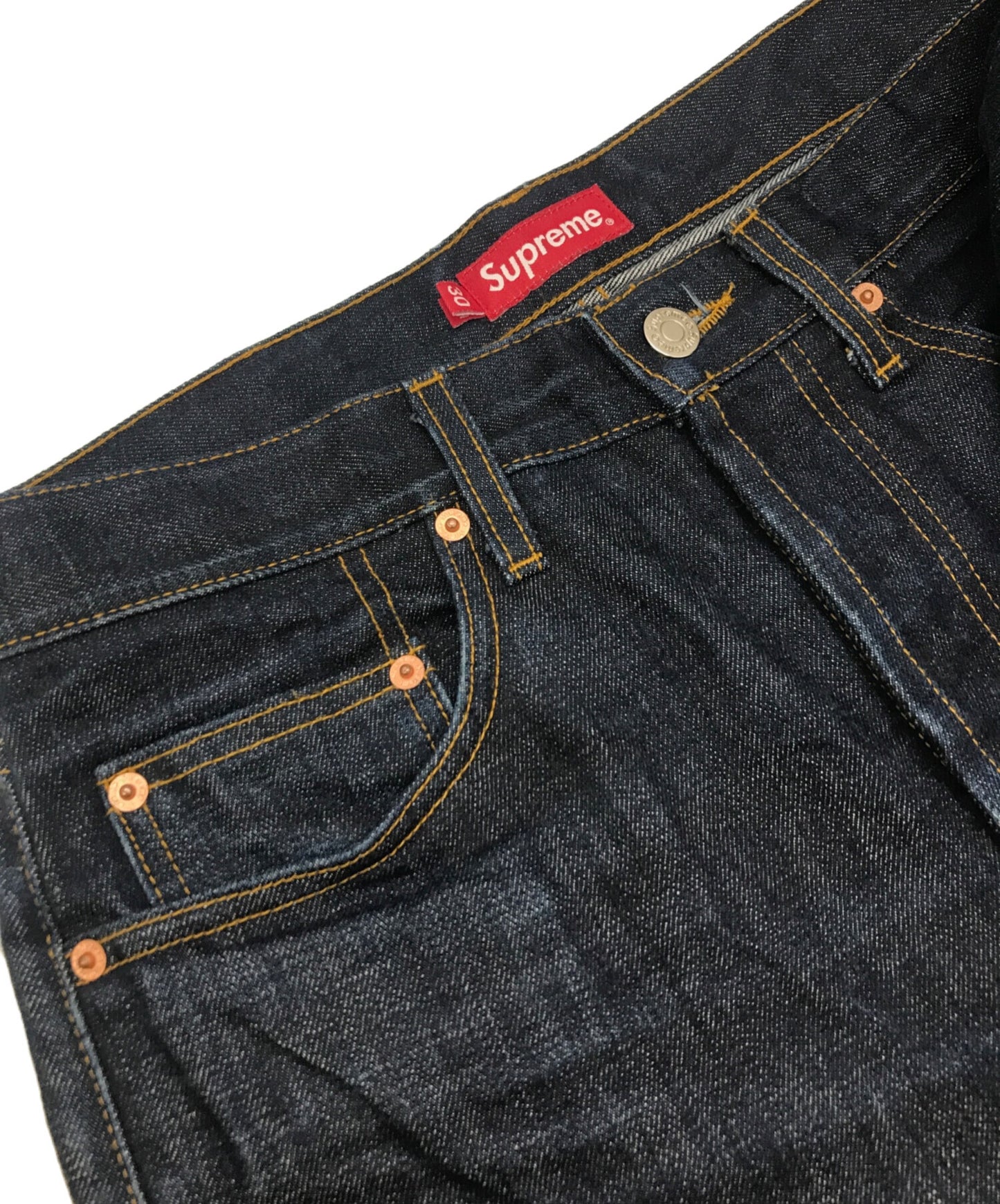 [Pre-owned] SUPREME rigid slim jeans