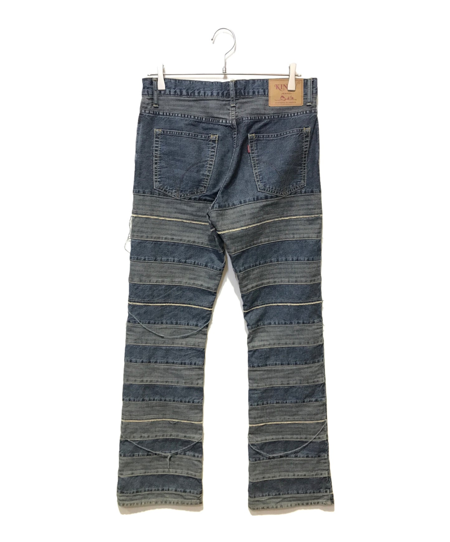 [Pre-owned] Hysteric Glamour Scratch Flare Denim Pants 02212AP01