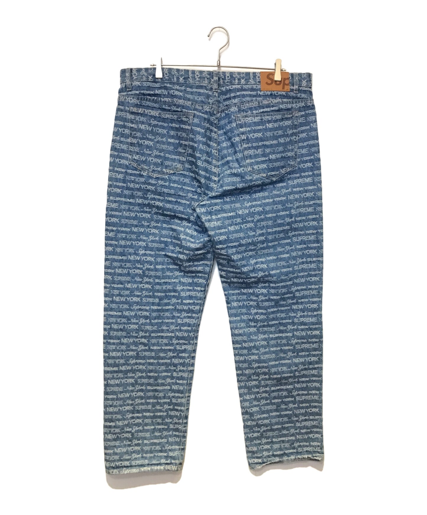 [Pre-owned] SUPREME Multi-type Jacquard Regular Denim Pants