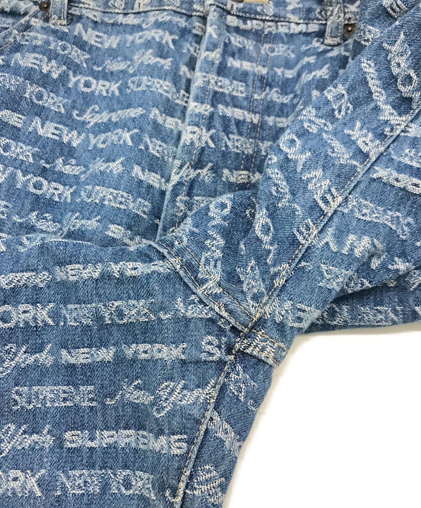 [Pre-owned] SUPREME Multi-type Jacquard Regular Denim Pants