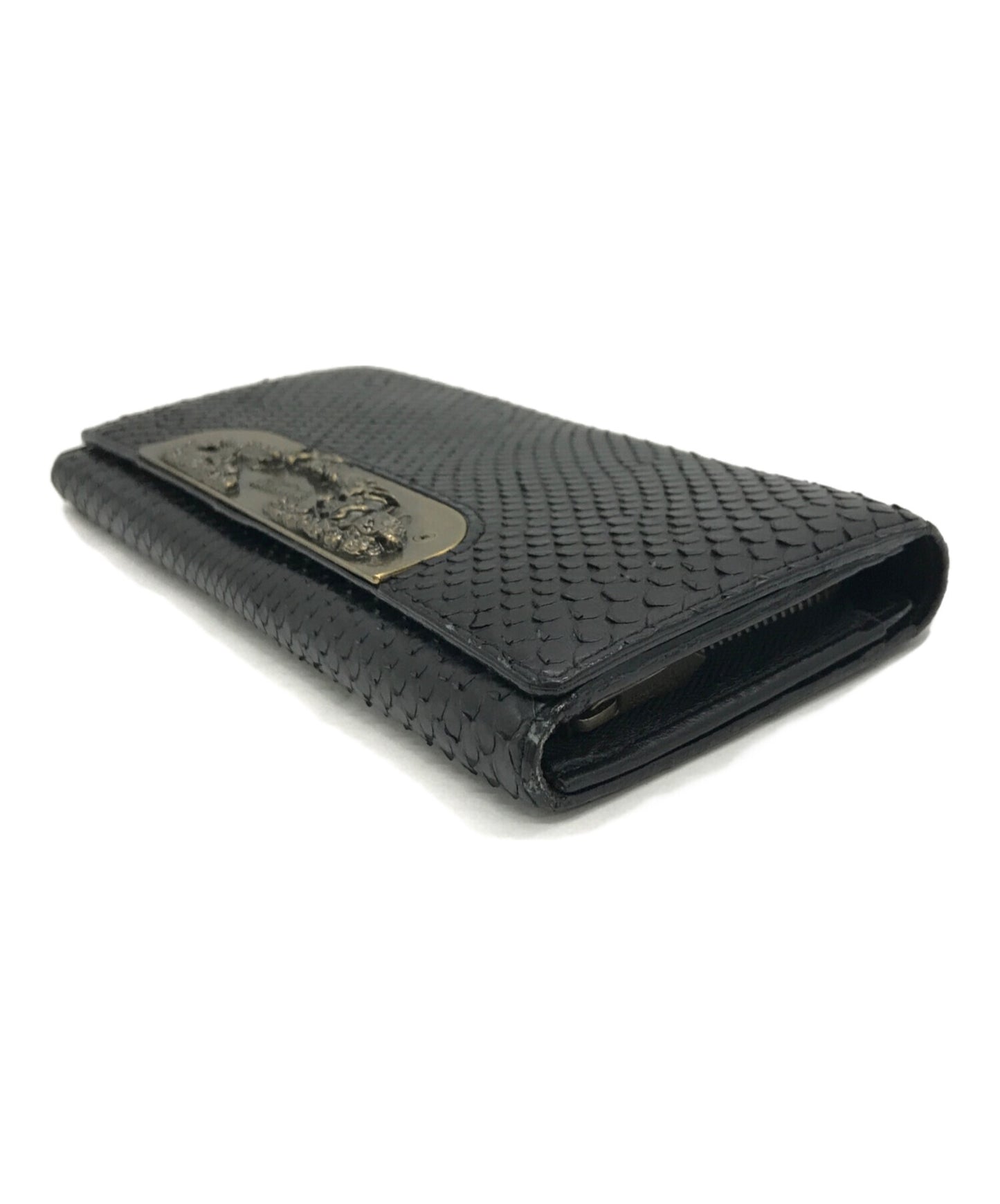 [Pre-owned] Jean Paul GAULTIER Dragon Plate Python Long Wallet