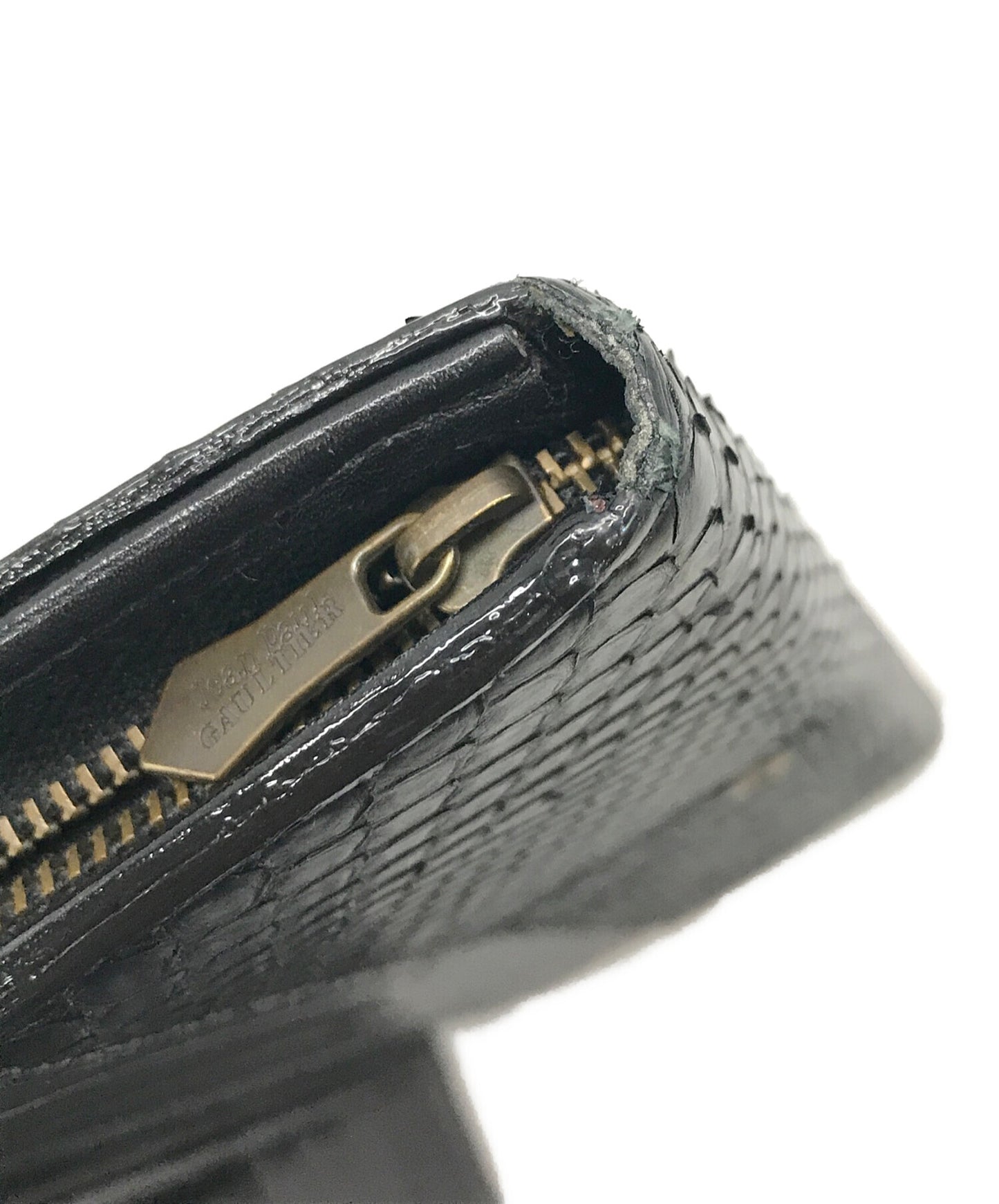 [Pre-owned] Jean Paul GAULTIER Dragon Plate Python Long Wallet