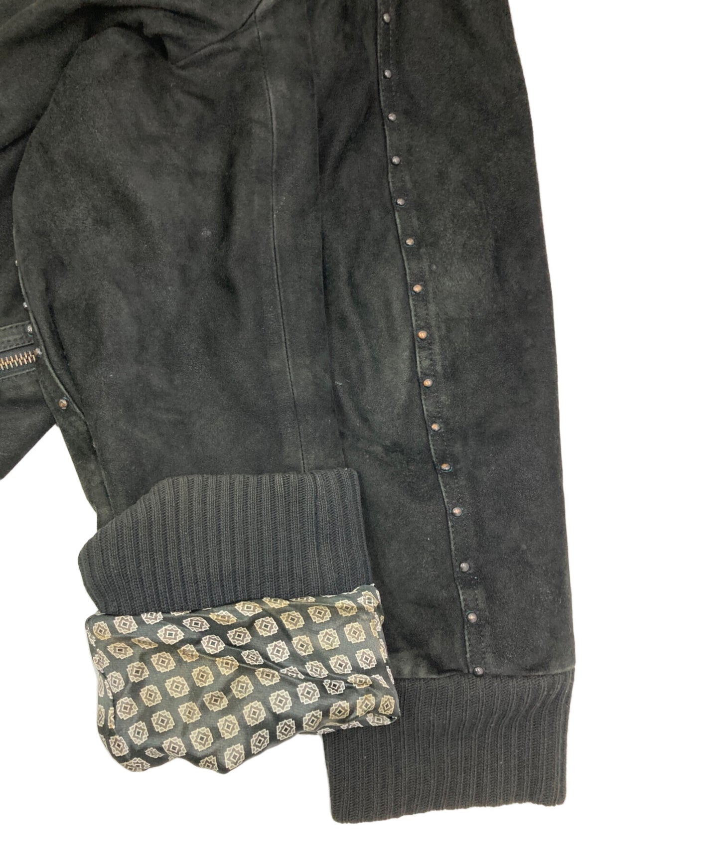 [Pre-owned] NUMBER (N)INE Studded Suede Jacket