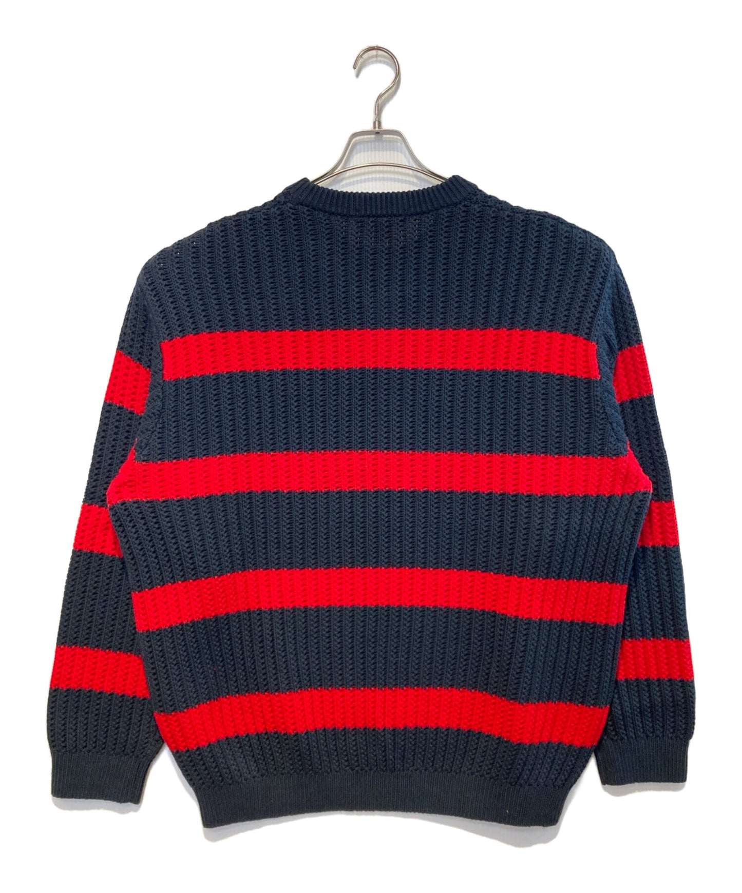 [Pre-owned] SUPREME Loose Gauge Striped Small Box Sweater