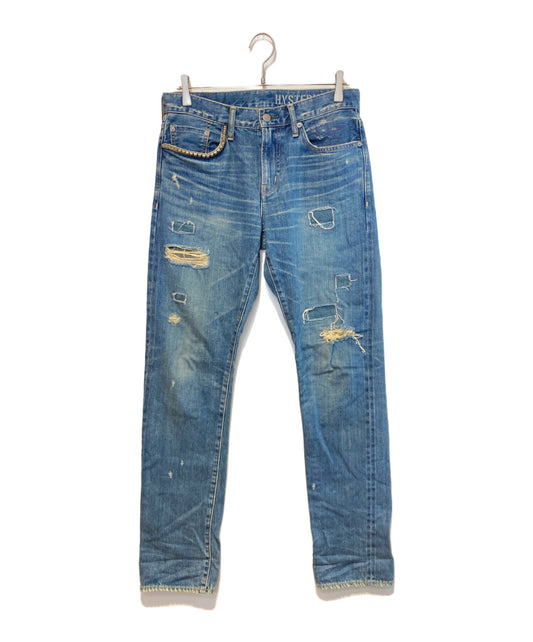 [Pre-owned] Hysteric Glamour Square Window Studded Denim Pants 02213AP14