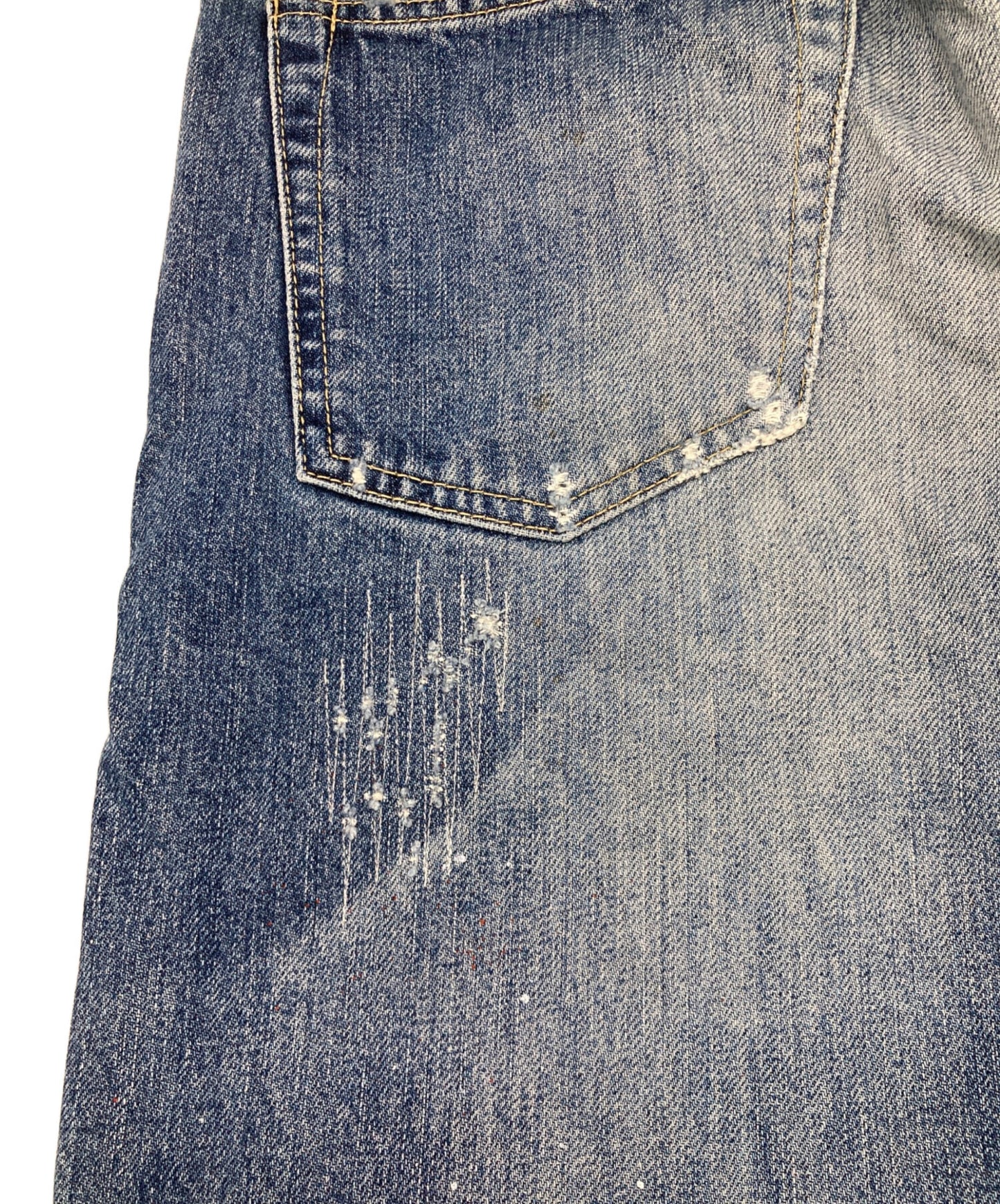 [Pre-owned] Hysteric Glamour Crash Repair Denim Pants 0242AP03