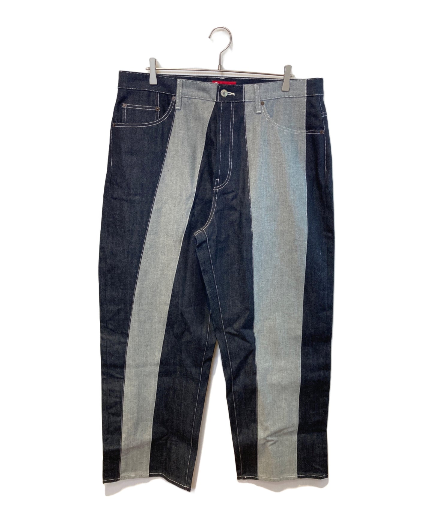 [Pre-owned] SUPREME Paneled Stripe Baggy Jean