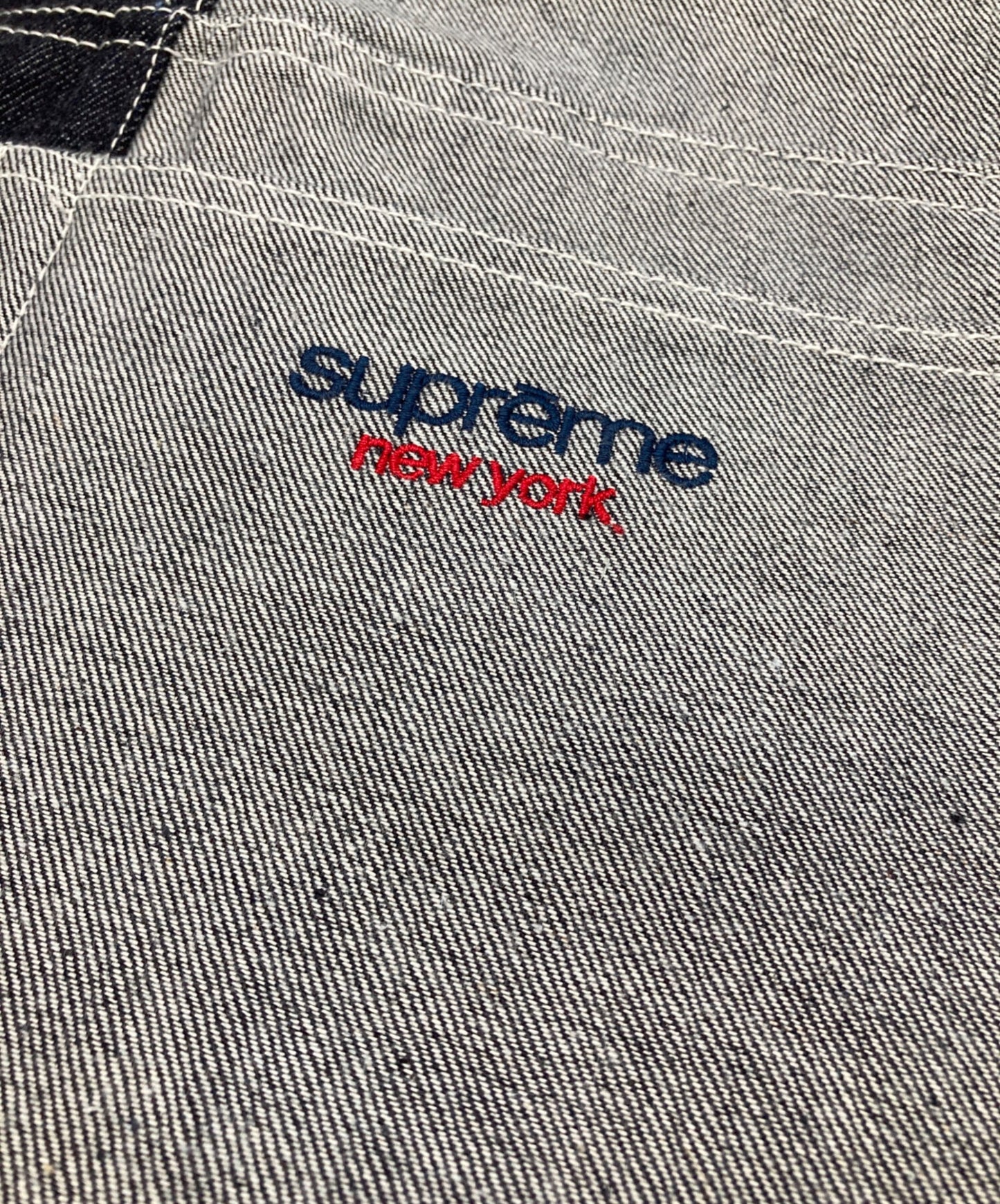 [Pre-owned] SUPREME Paneled Stripe Baggy Jean