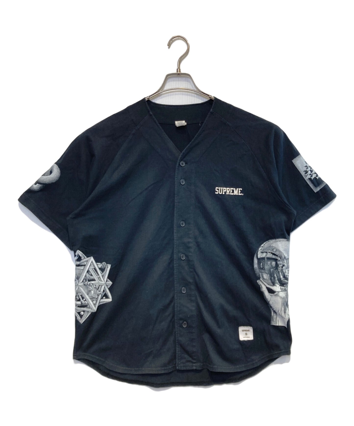 [Pre-owned] SUPREME M.C. Escher Cotton Baseball Jersey