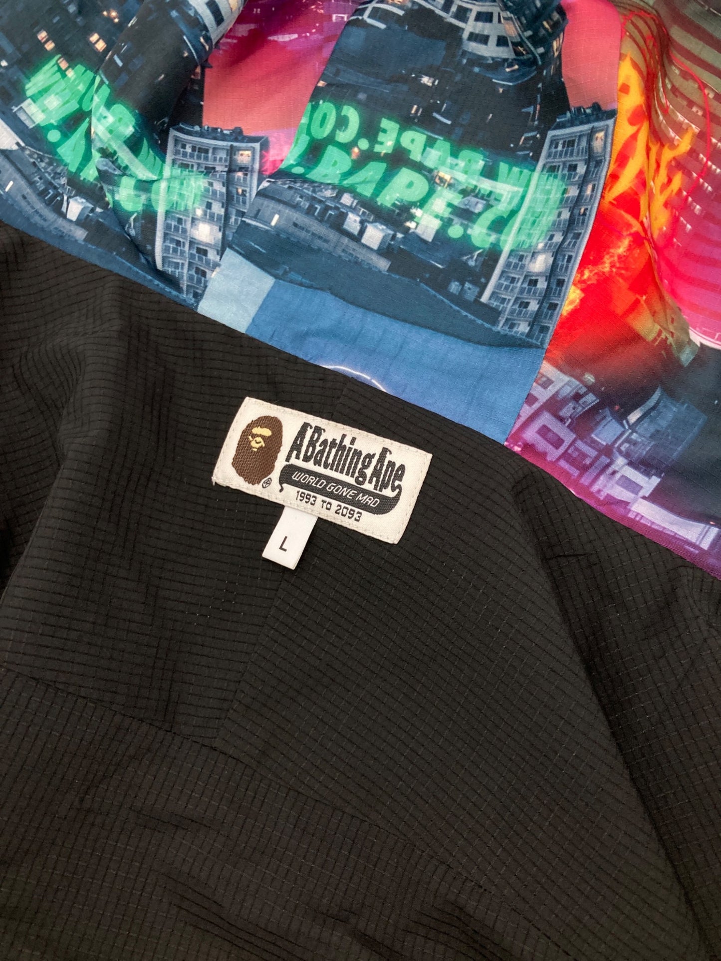 [Pre-owned] A BATHING APE NEON TOKYO HOODIE JACKET 001ljg301012x