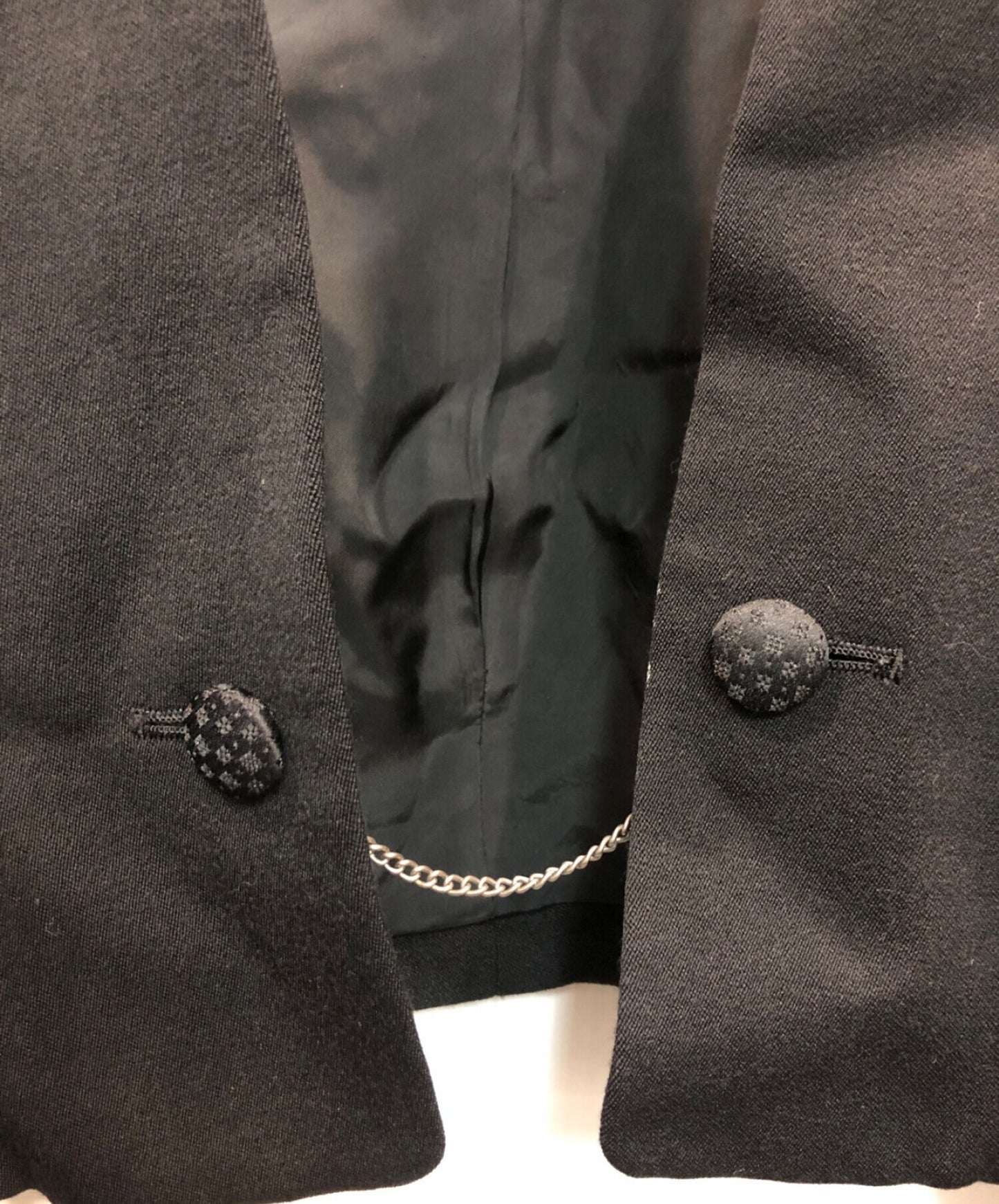 [Pre-owned] COMME des GARCONS Old Chain Button No Collar Jacket GJ-05044M