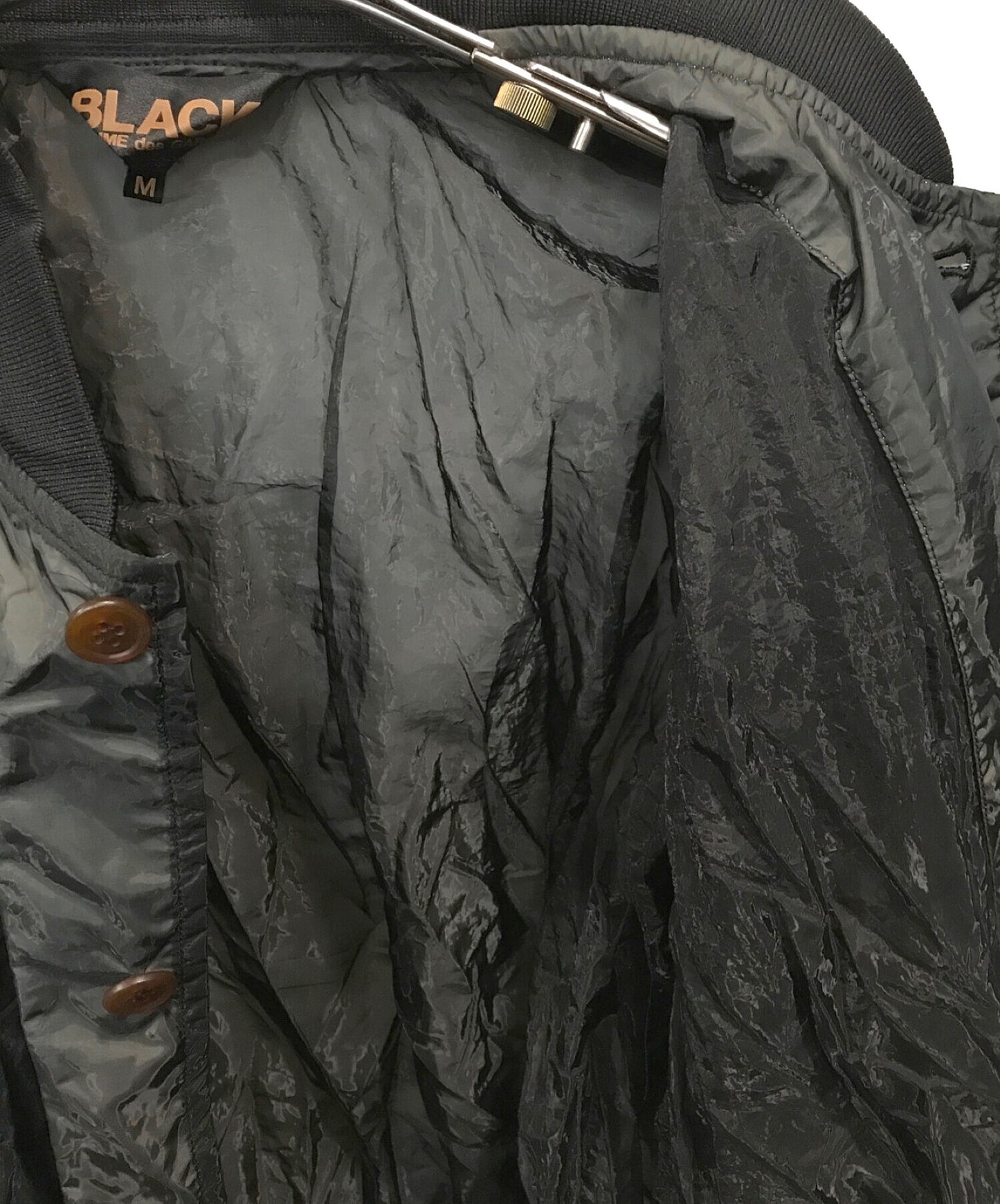 [Pre-owned] BLACK COMME des GARCONS Nylon combination see-through long coat 1F-C002