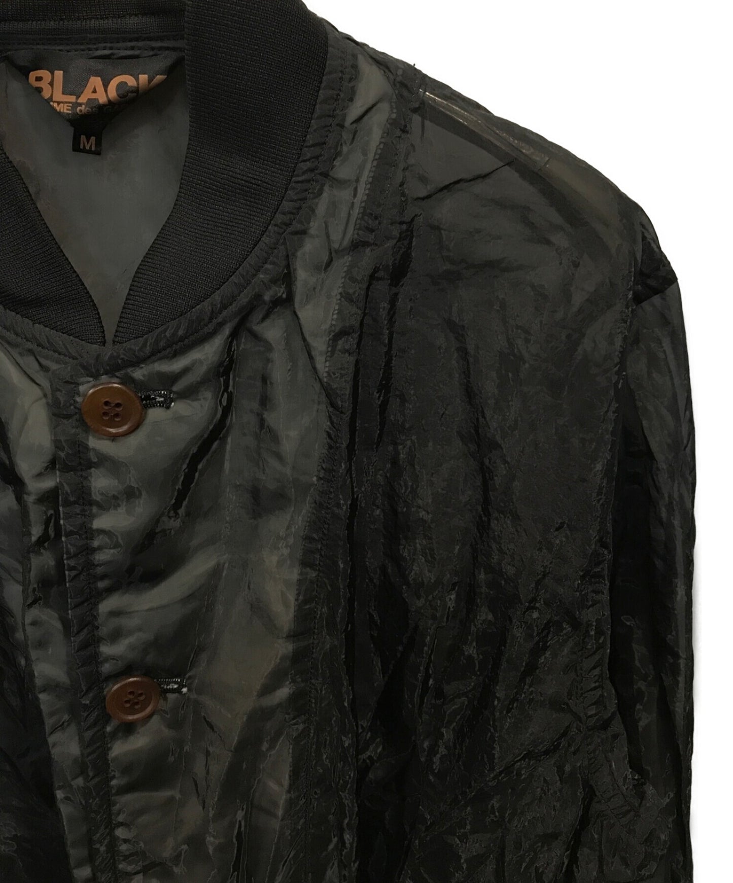 [Pre-owned] BLACK COMME des GARCONS Nylon combination see-through long coat 1F-C002