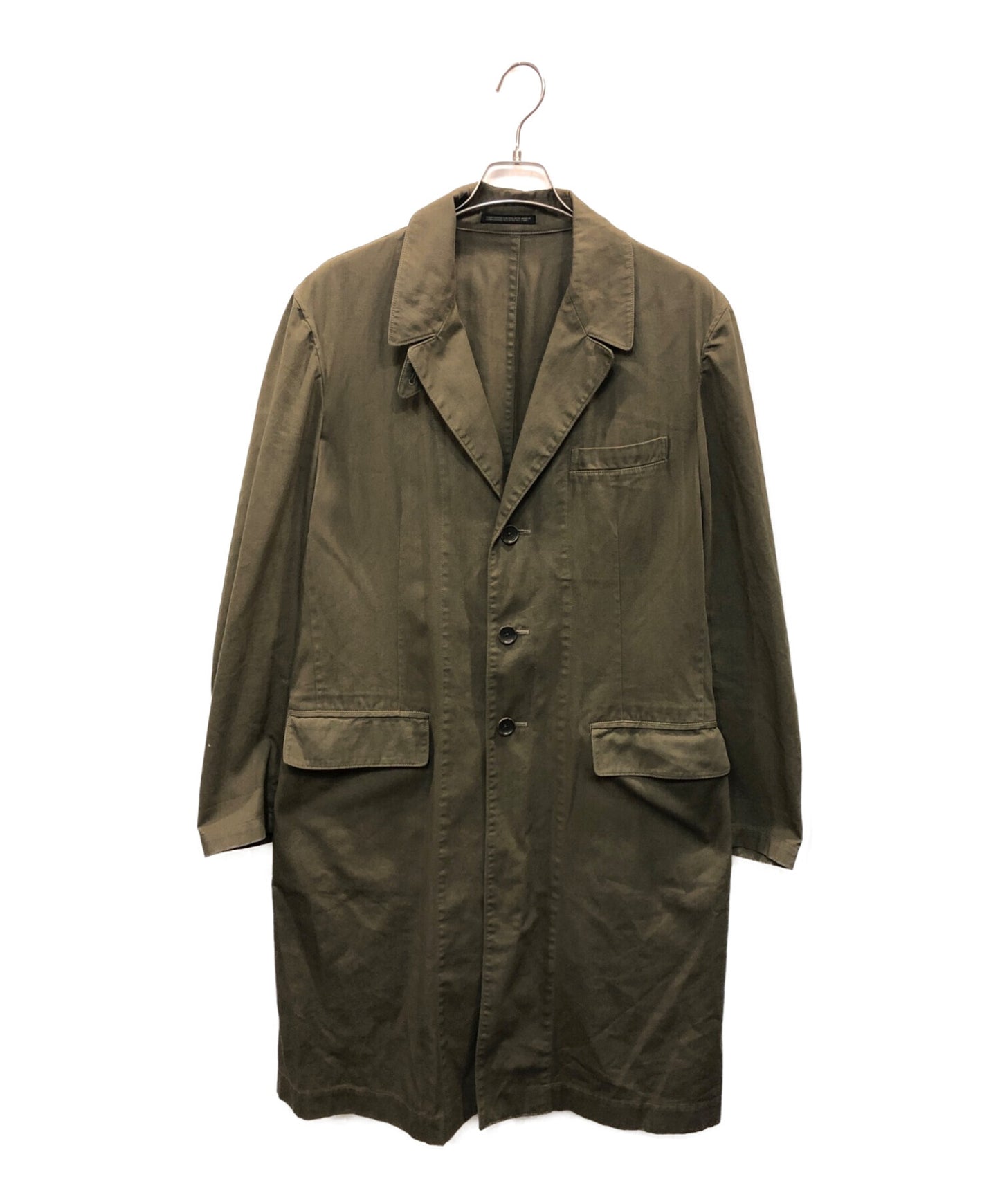 [Pre-owned] Yohji Yamamoto pour homme 22SS DYEING COTTON TWILL LONG JACKET HG-J56-037
