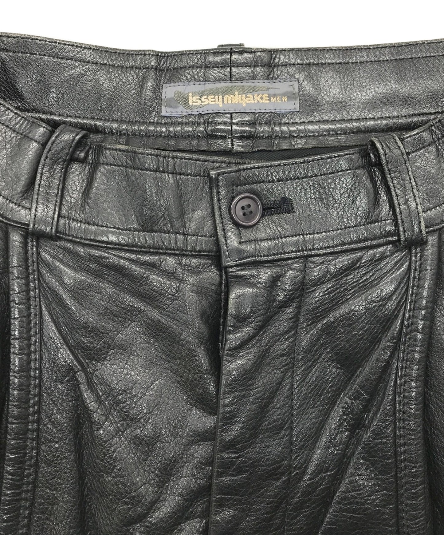 [Pre-owned] ISSEY MIYAKE MEN Archival Leather Pants LQ43037