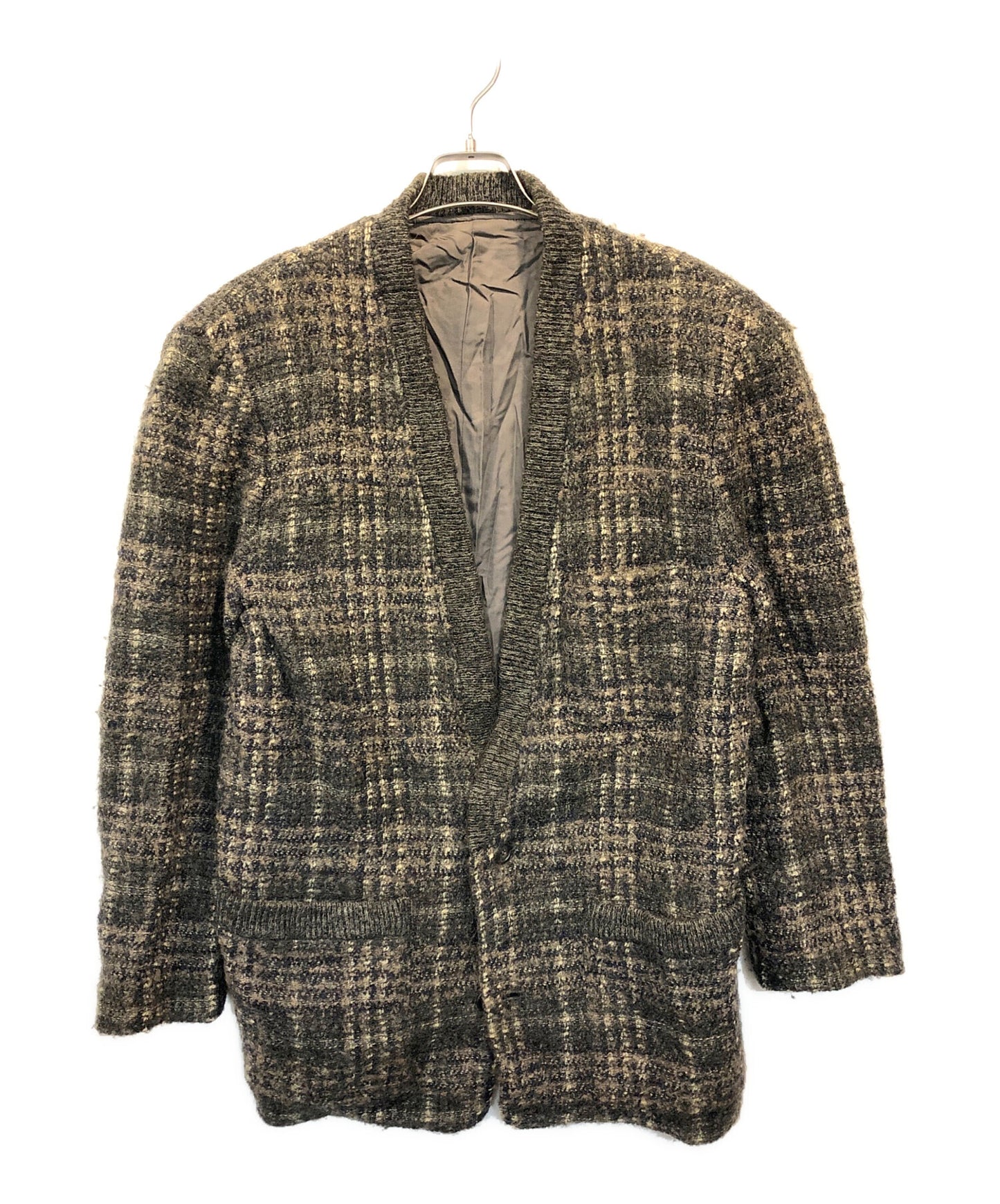 [Pre-owned] ISSEY MIYAKE MEN 80s wool check jacket MN63522