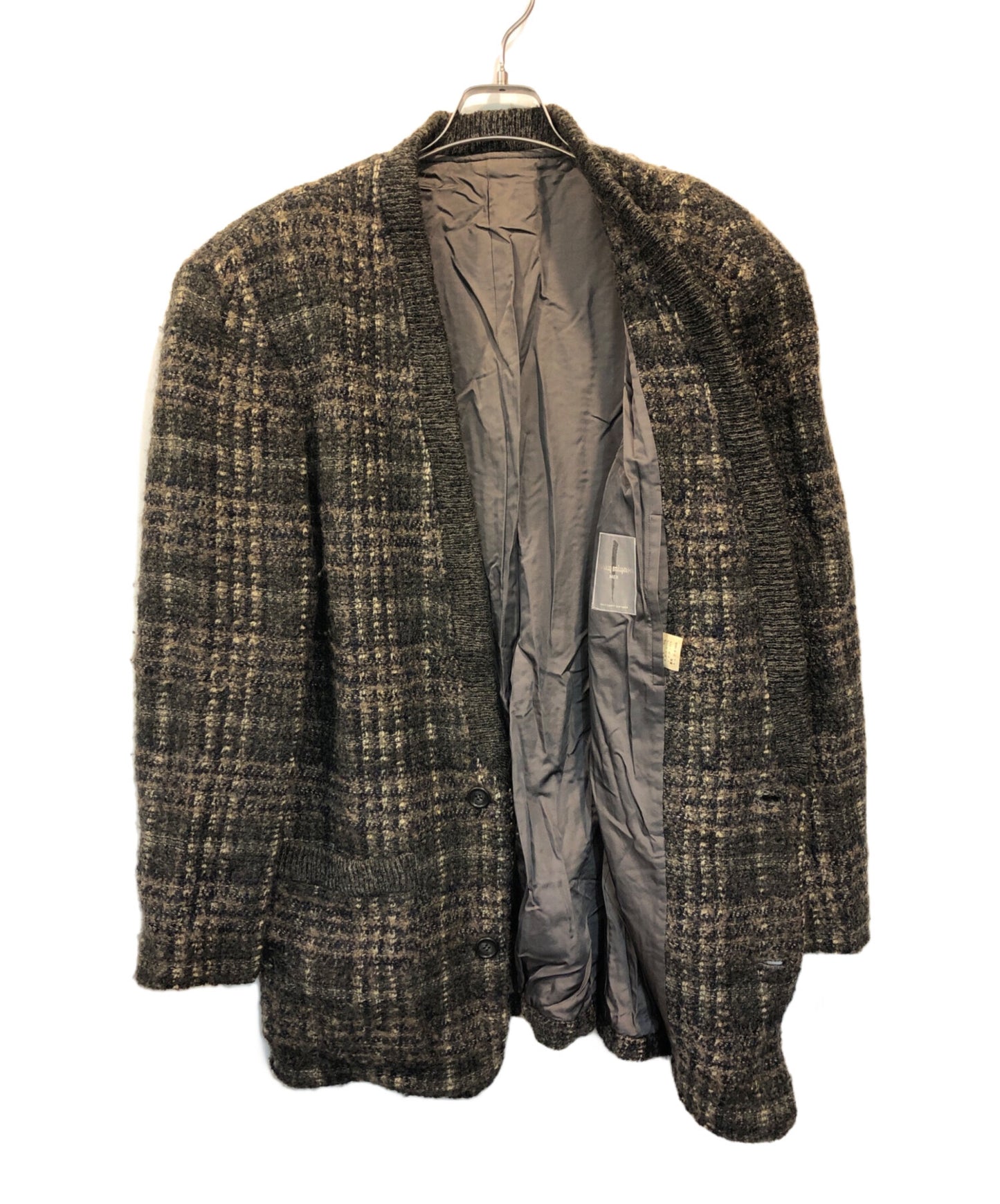 [Pre-owned] ISSEY MIYAKE MEN 80s wool check jacket MN63522