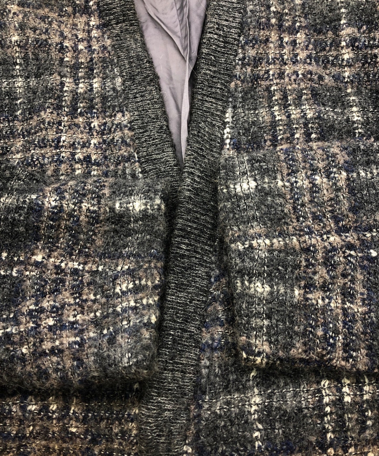 [Pre-owned] ISSEY MIYAKE MEN 80s wool check jacket MN63522