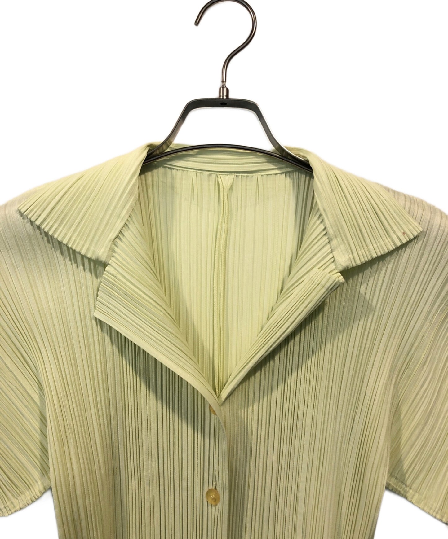 [Pre-owned] PLEATS PLEASE S/S Pleated Blouse PP01-JJ602