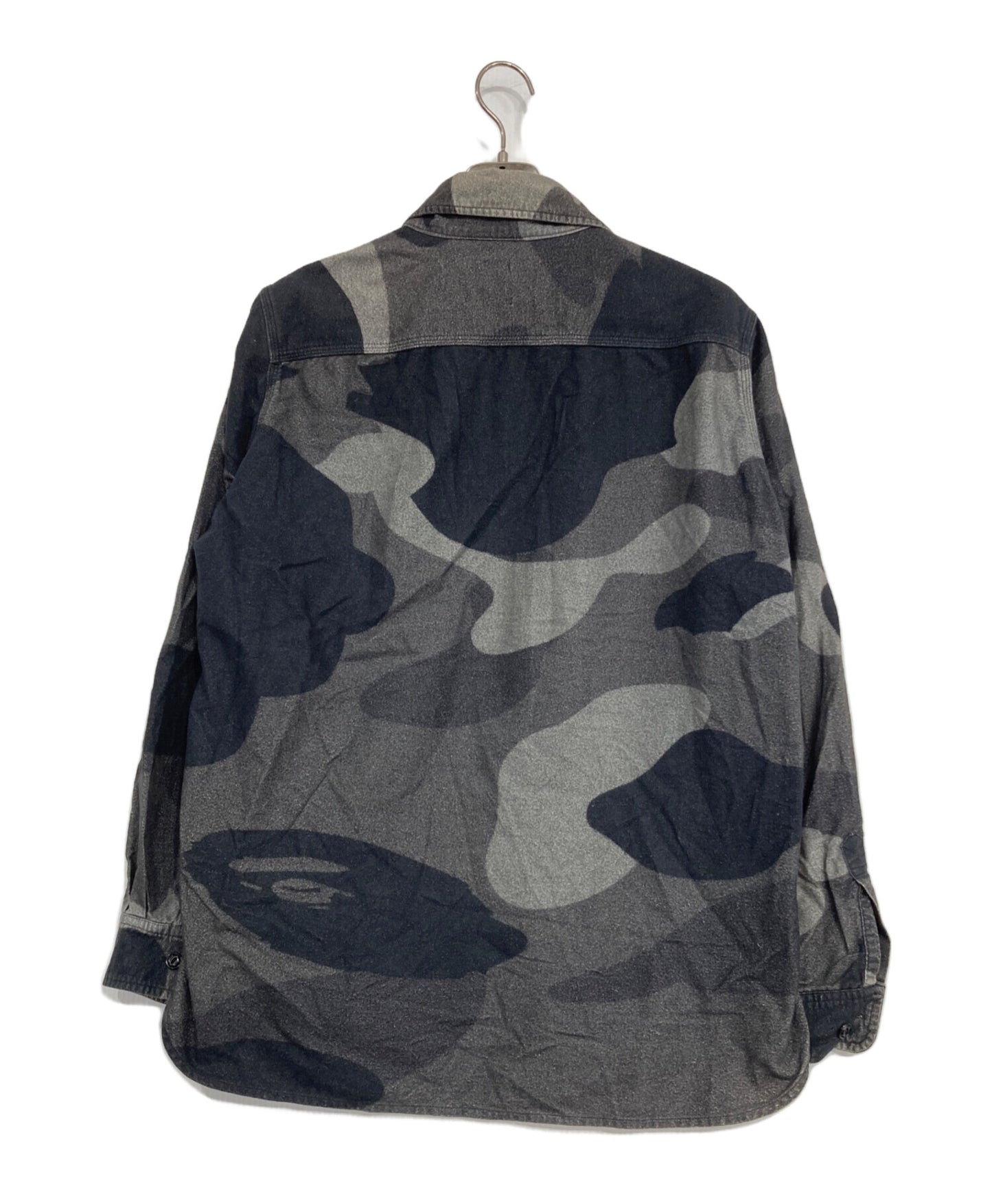 [Pre-owned] A BATHING APE Raised chamofla L/S shirt