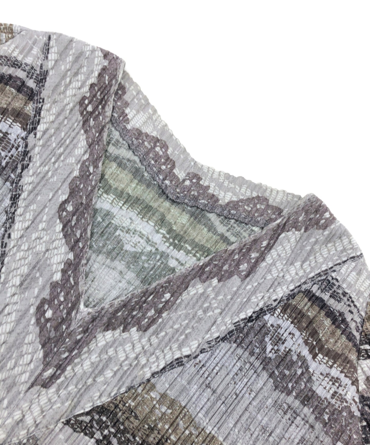 [Pre-owned] PLEATS PLEASE Transfer print pleated cut and sewn PP91-JK453