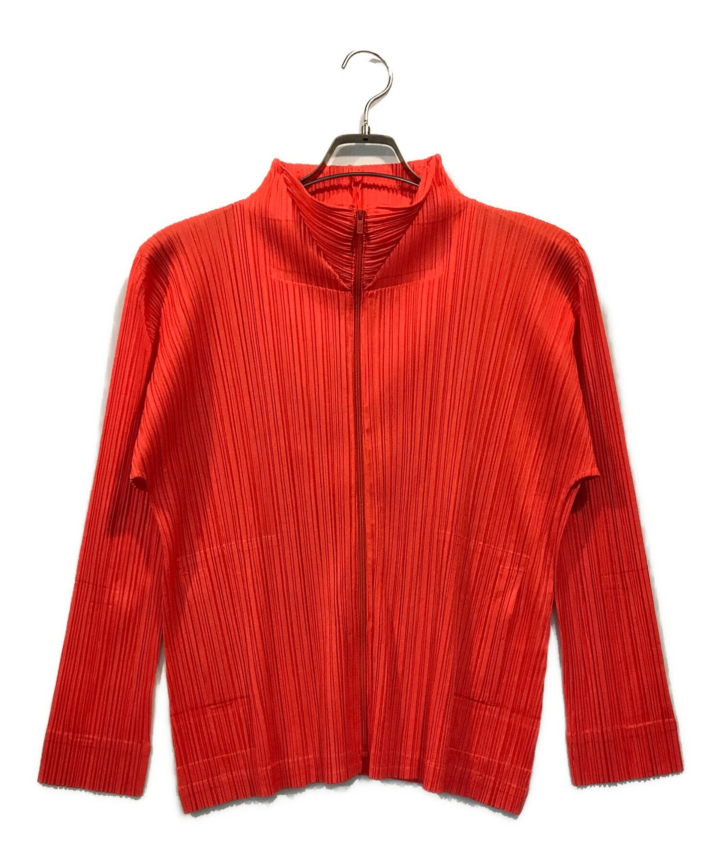 [Pre-owned] PLEATS PLEASE zip-up pleated blouse PP23JC113