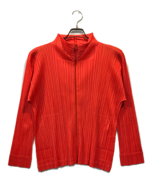 [Pre-owned] PLEATS PLEASE zip-up pleated blouse PP23JC113