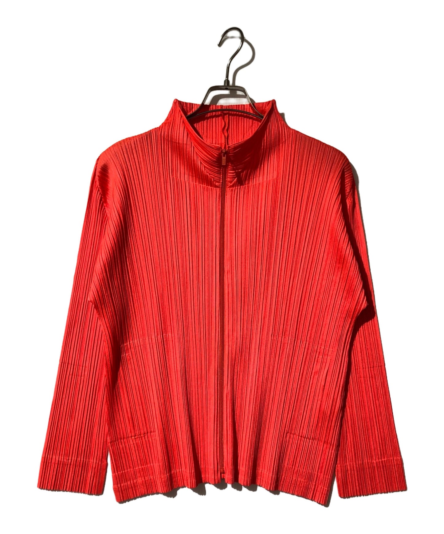 [Pre-owned] PLEATS PLEASE zip-up pleated blouse PP23JC113