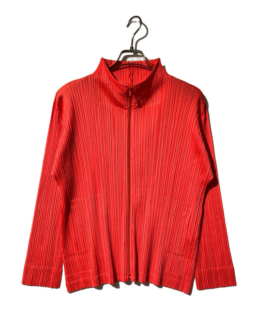 [Pre-owned] PLEATS PLEASE zip-up pleated blouse PP23JC113