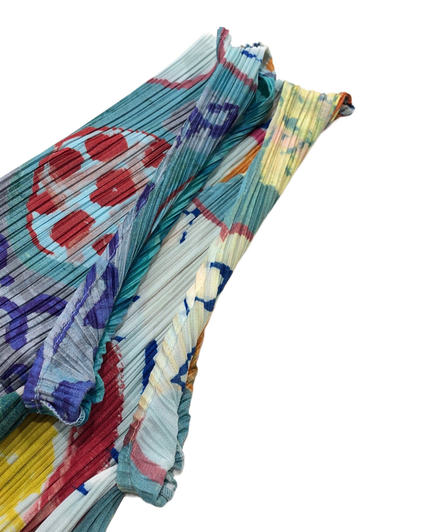 [Pre-owned] PLEATS PLEASE Sleeveless pleated blouse with all-over pattern PP12-JK411