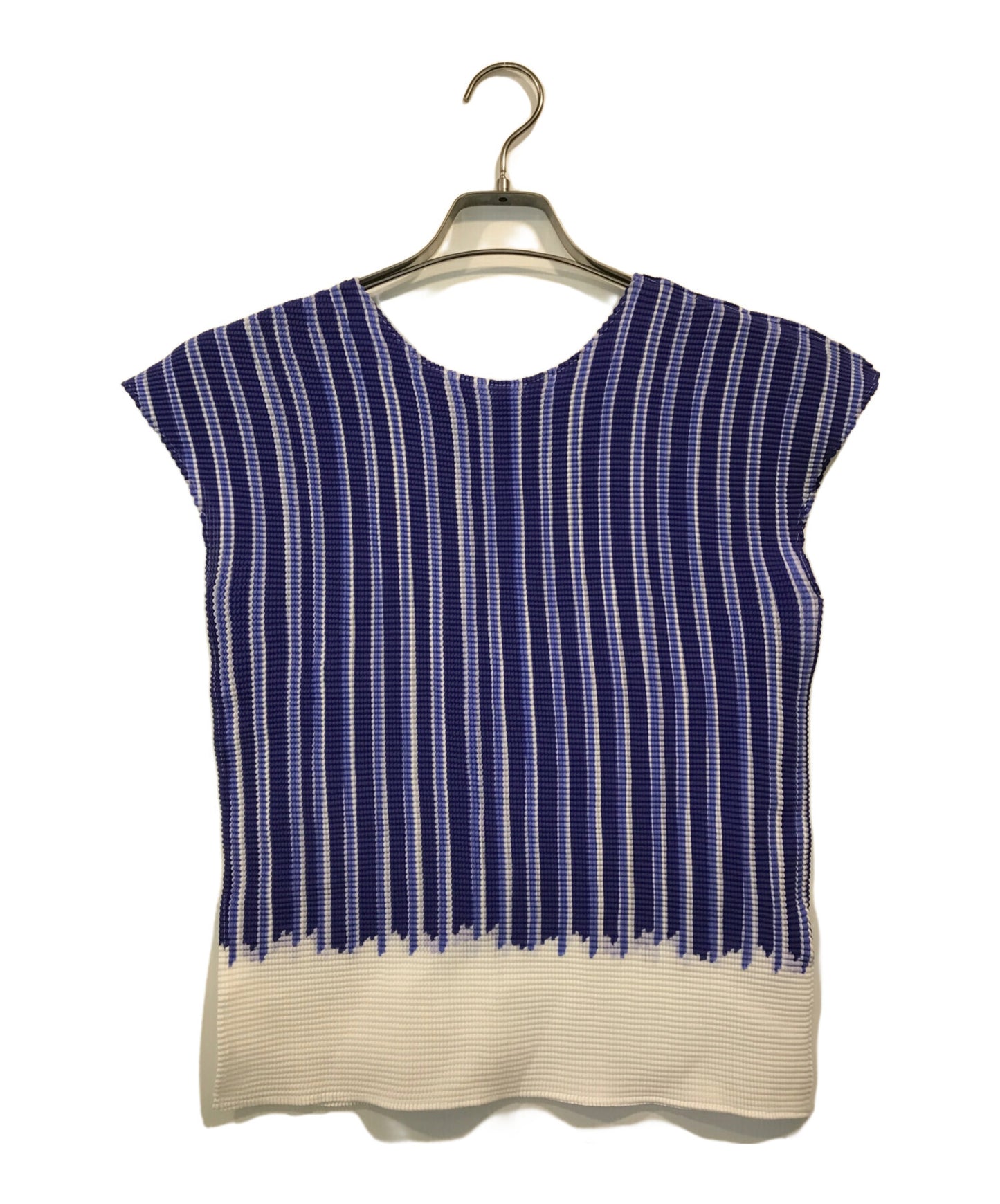 [Pre-owned] ISSEY MIYAKE me Striped sleeveless cut and sewn MI23FK237