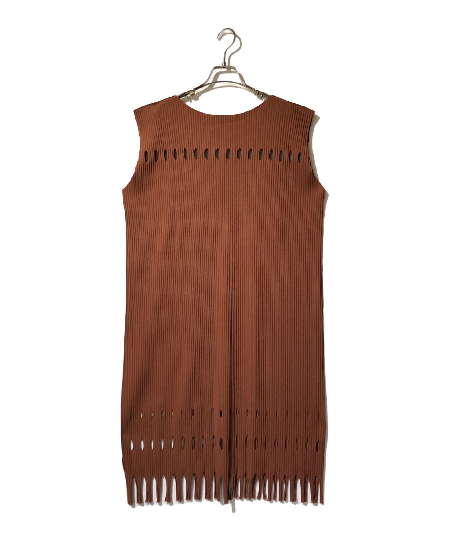 [Pre-owned] me ISSEY MIYAKE Pleated Fringe Dress MI04KH517