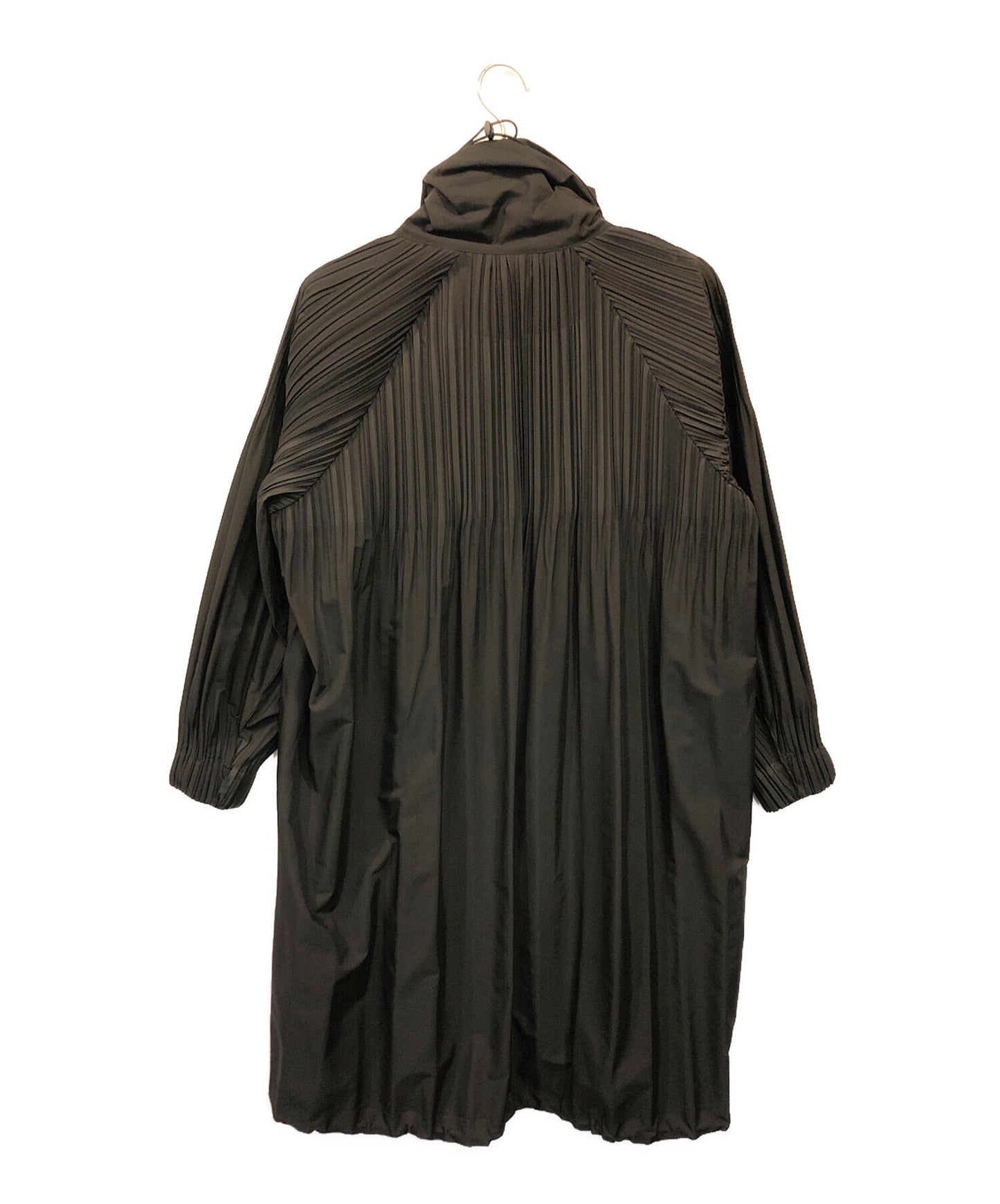 [Pre-owned] PLEATS PLEASE Long Coat with Pleats Switching PP91-ZA503