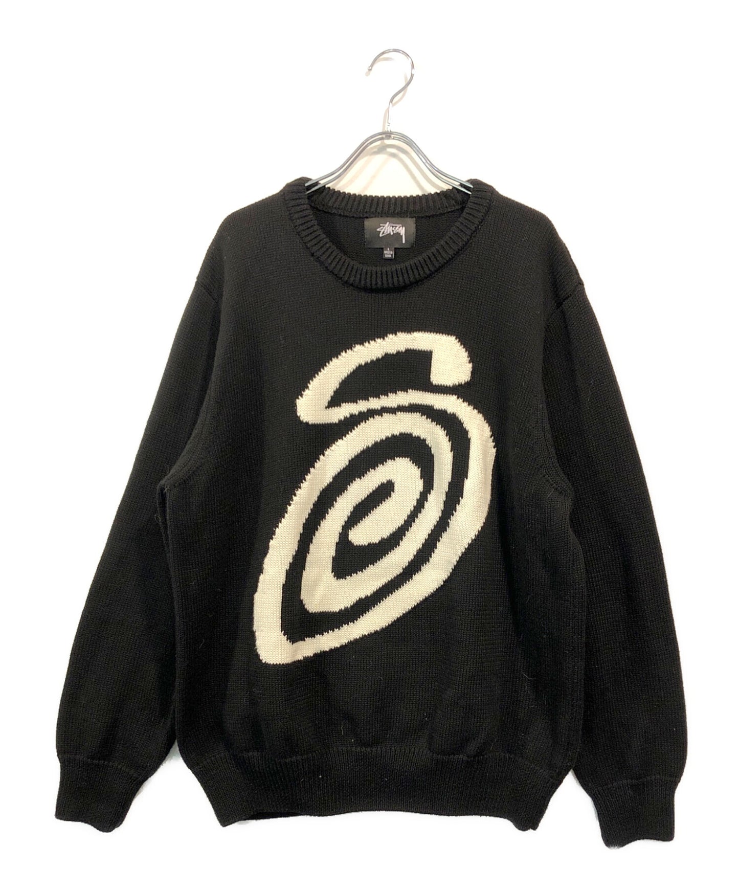 [Pre-owned] stussy Curly S Sweate/Curly S Logo Sweatshirt 103MT-1821