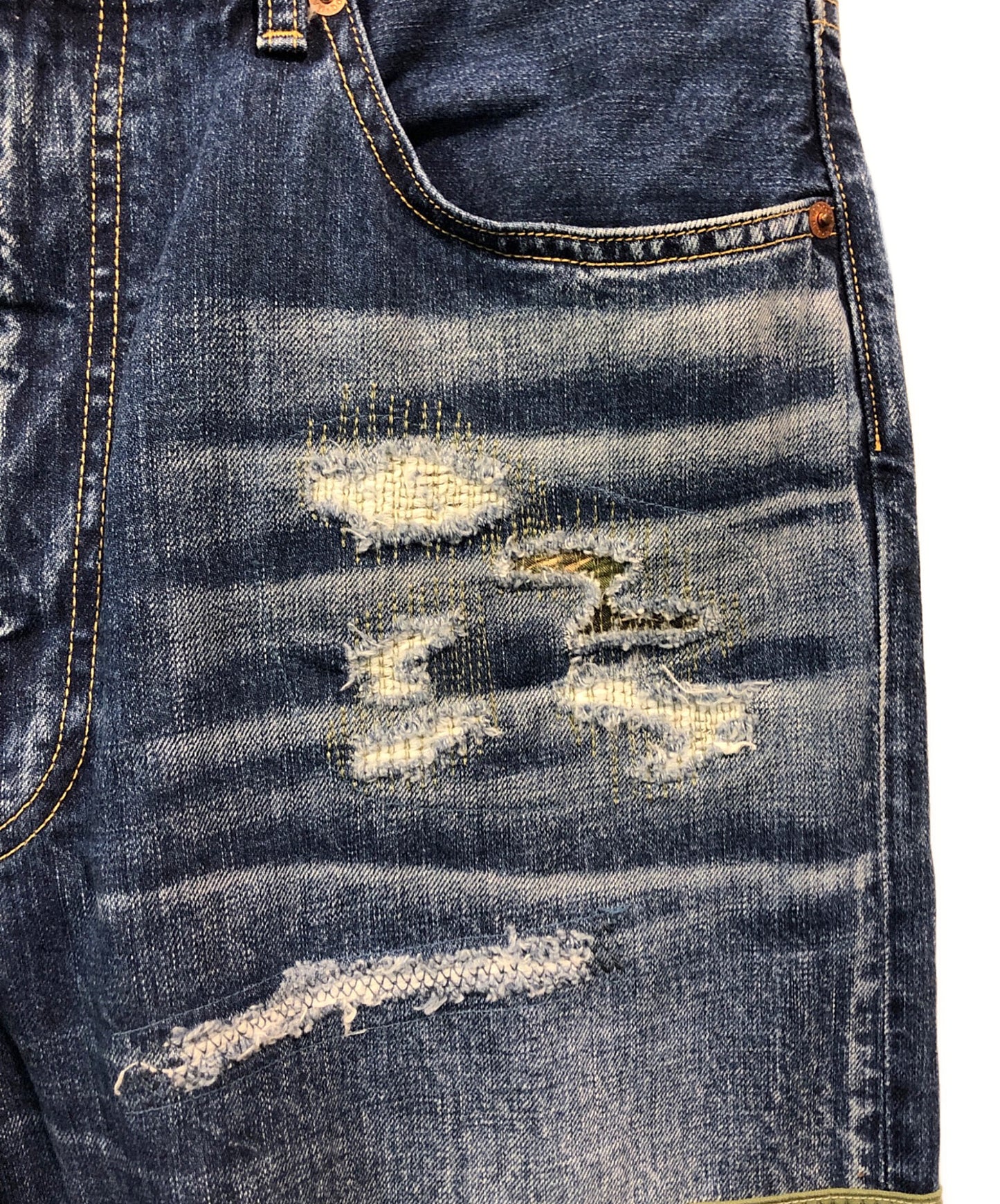 [Pre-owned] COMME des GARCONS JUNYA WATANABE MAN repaired denim pants WE-P004