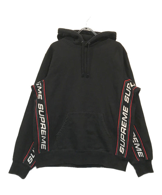 [Pre-owned] SUPREME Text Rib Hooded Sweatshirt