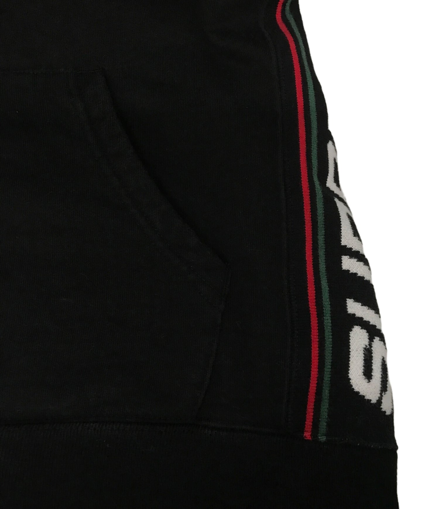 [Pre-owned] SUPREME Text Rib Hooded Sweatshirt