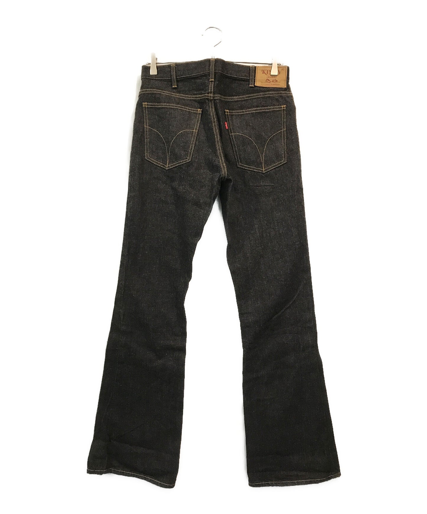 [Pre-owned] Hysteric Glamour Studded denim flared pants 02213AP22