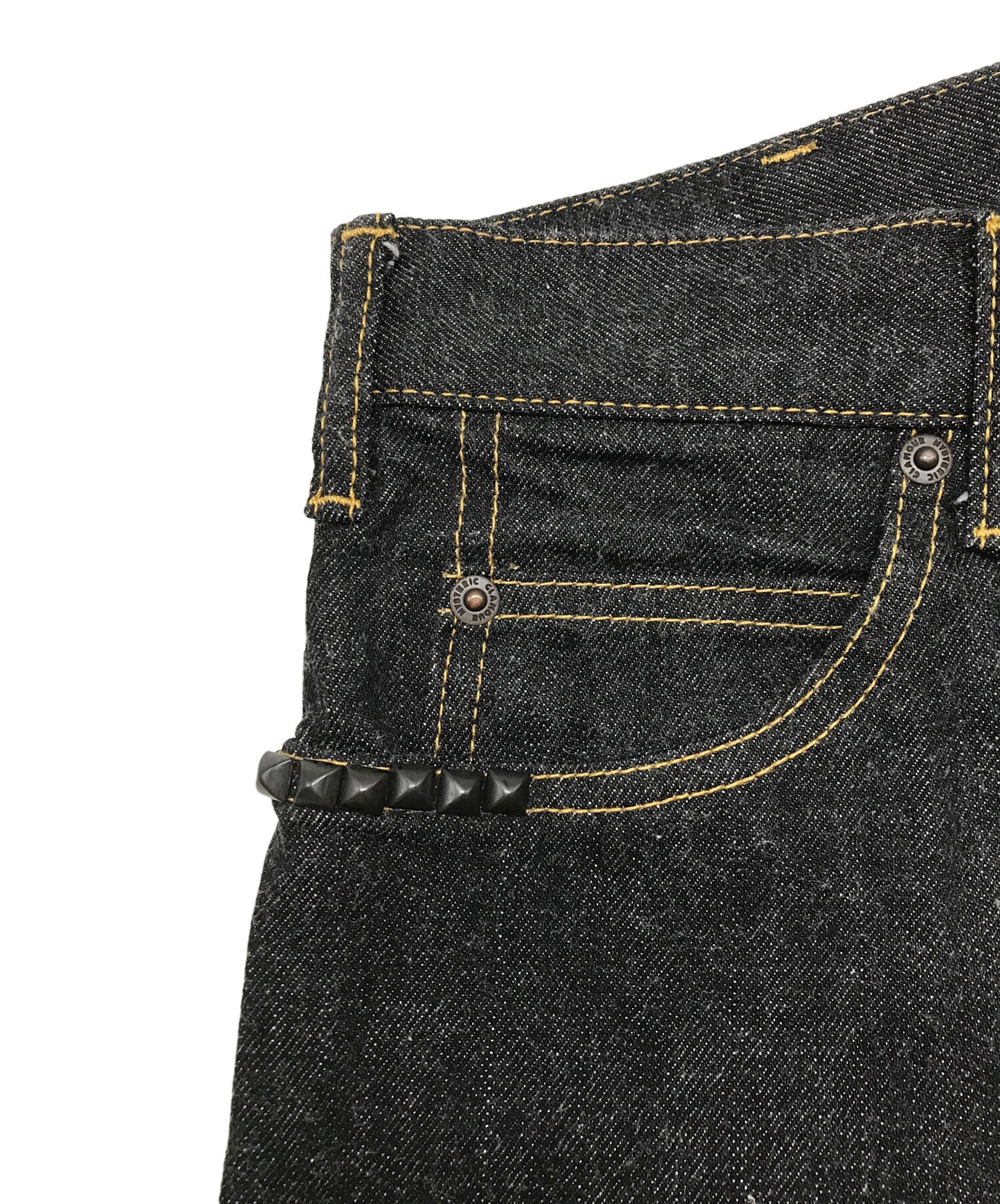 [Pre-owned] Hysteric Glamour Studded denim flared pants 02213AP22