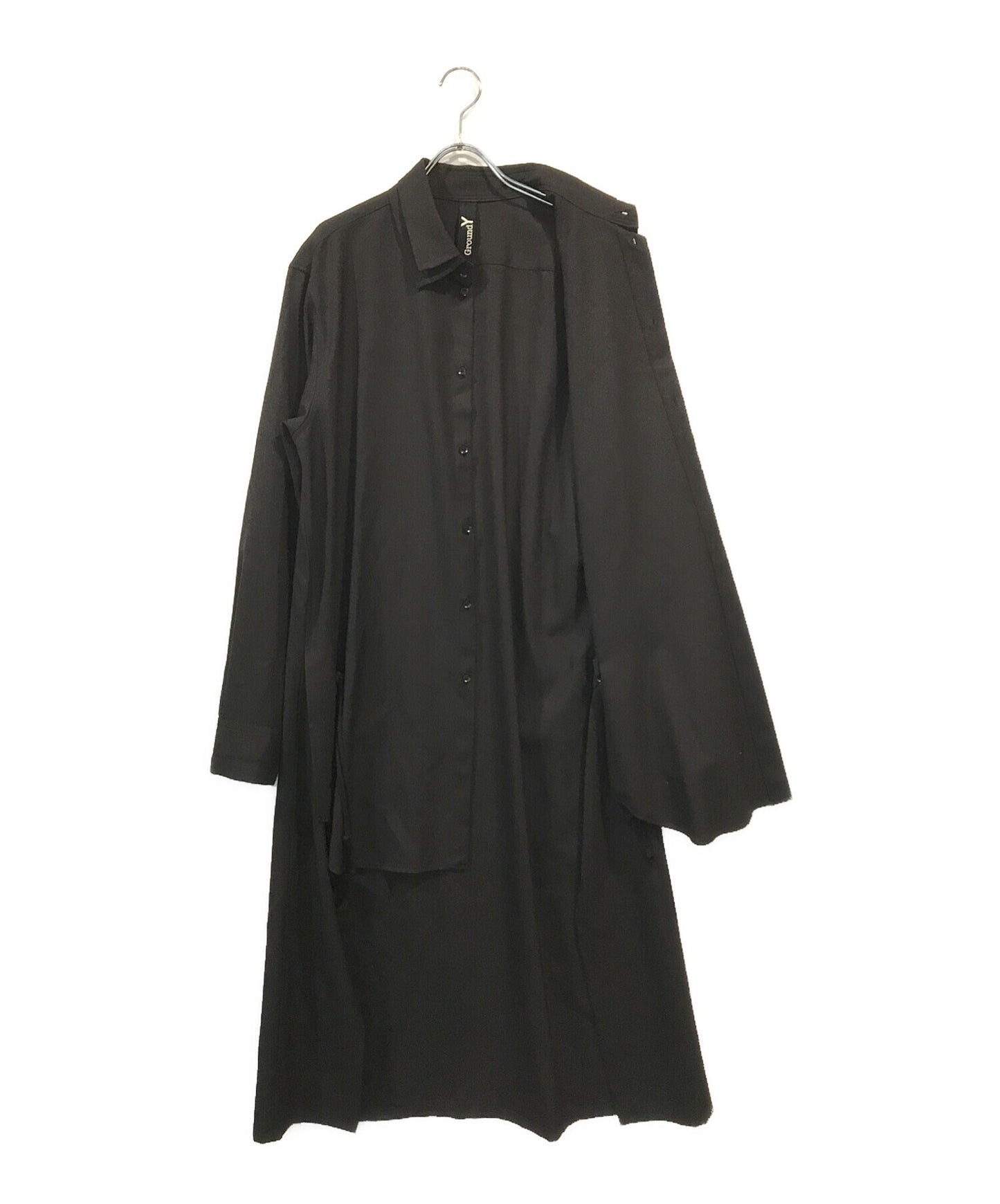 [Pre-owned] GROUND Y TW Gabardine Back Long Length Sha GA-B06-100