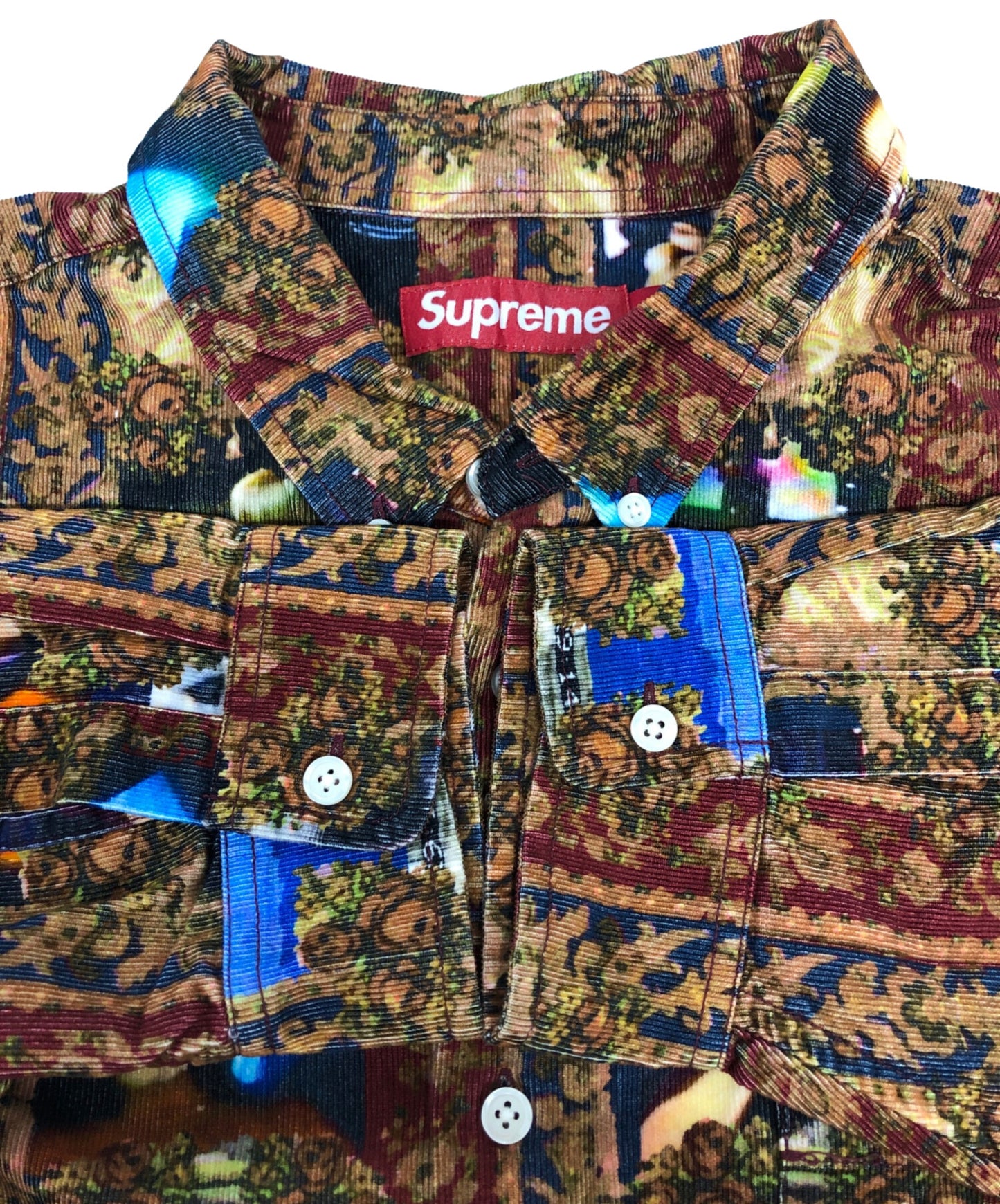 [Pre-owned] SUPREME Hardcore Printed Corduroy Shirt